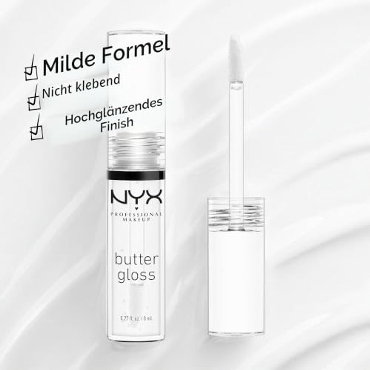 NYX PROFESSIONAL MAKEUP Boter Gloss 01 Sugar Rush - 6 stuks