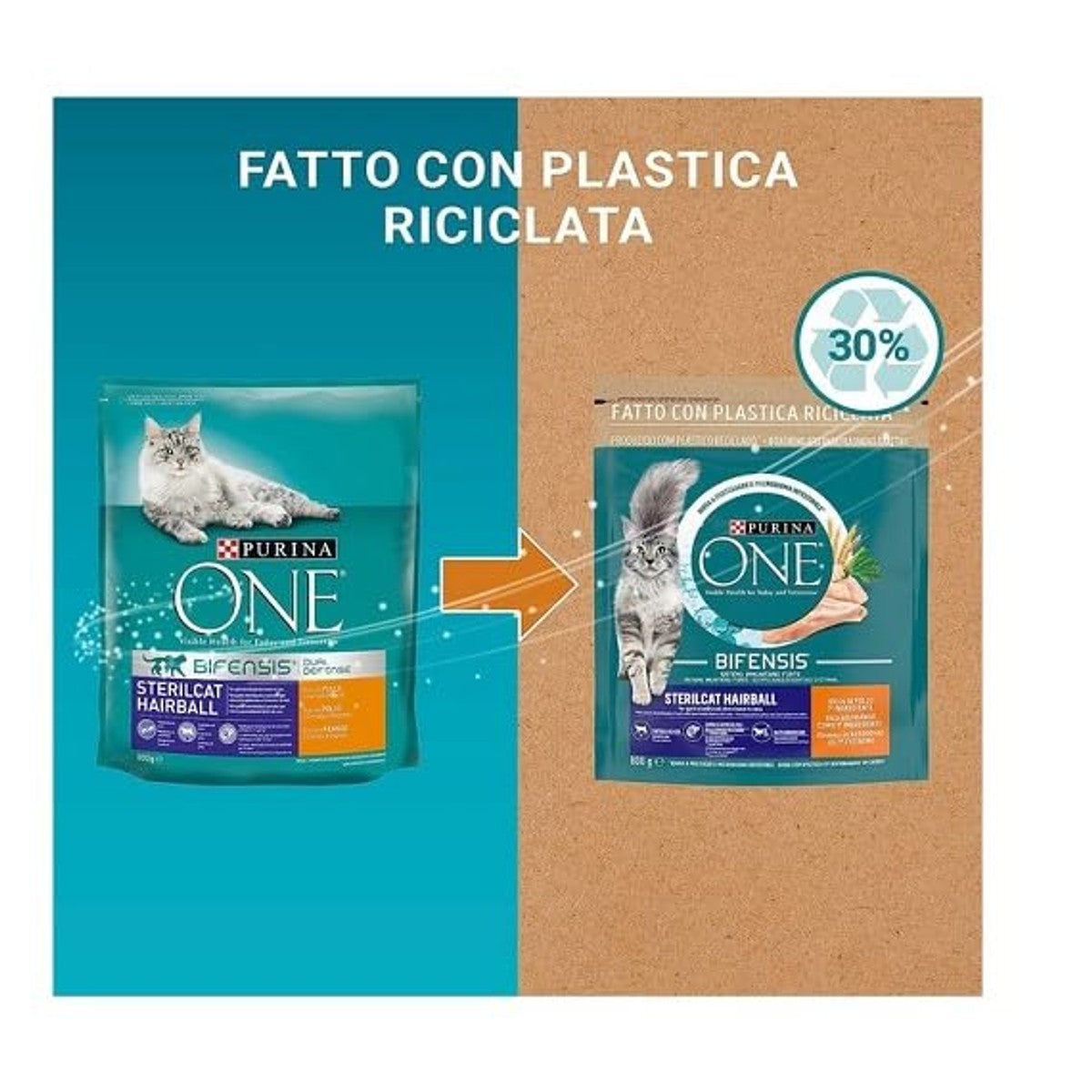 Purina One Bifensis Sterilcat haarbal kroketten katten steriliseert kip en granen 800 g – PURINA ONE