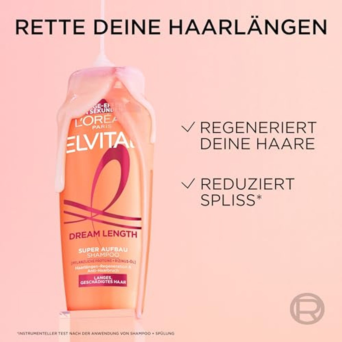 L'Oréal Paris Elvital Dream Length Shampoo 3 x 1000 ml - Voordeelverpakking