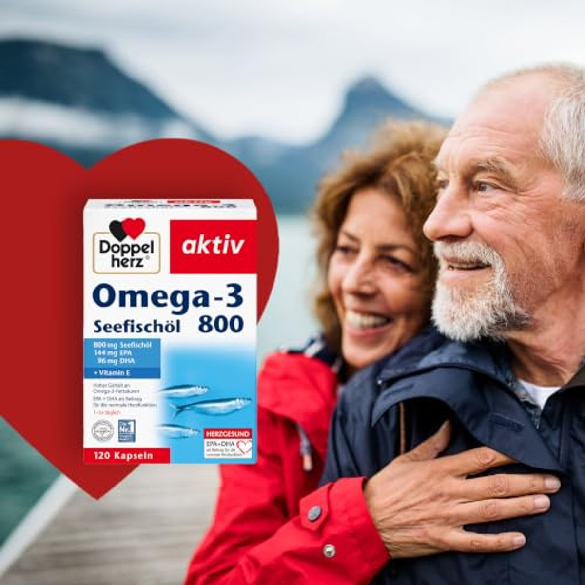 Doppelherz Omega-3 Zeevisolie 800 120 Capsules - 3-pack