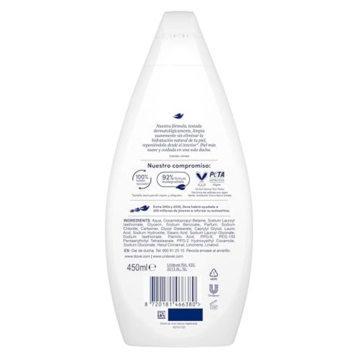 Dove Essent.hydraterend 450M - 3-pack