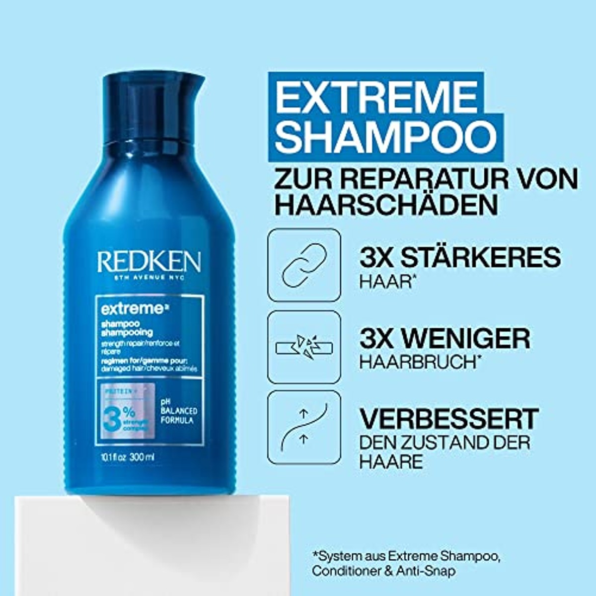 Redken Extreme Verzorgingsset Shampoo, Conditioner en Masker 300 ml + 300 ml + 250 ml - 6-pack – foto 3