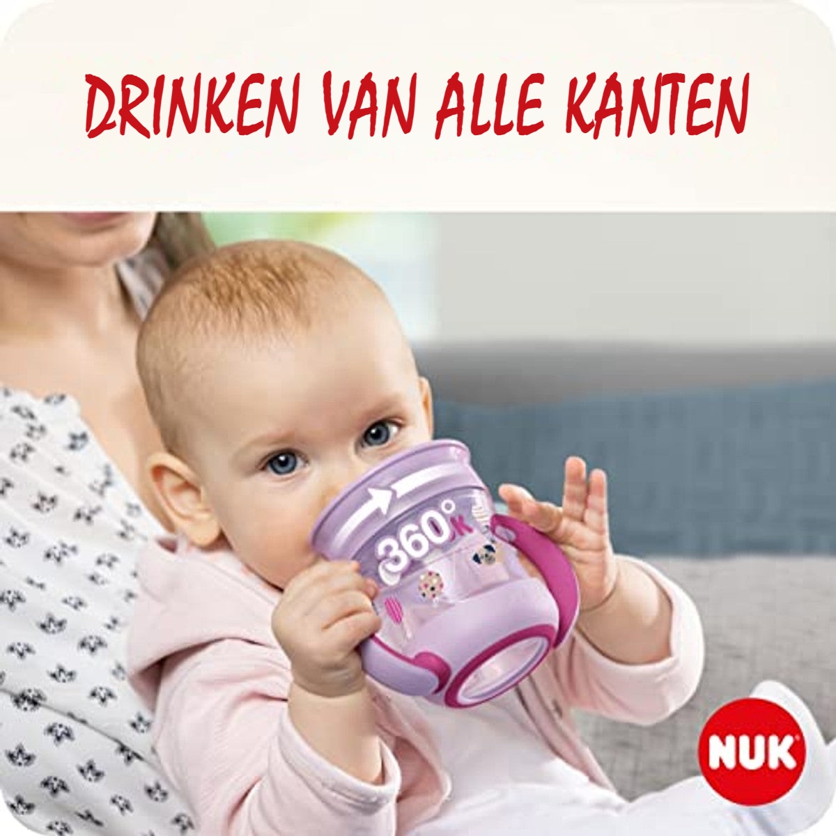 NUK Mini Magic Cup Night drinkbeker roze 6 x 160 ml - Voordeelverpakking – foto 3
