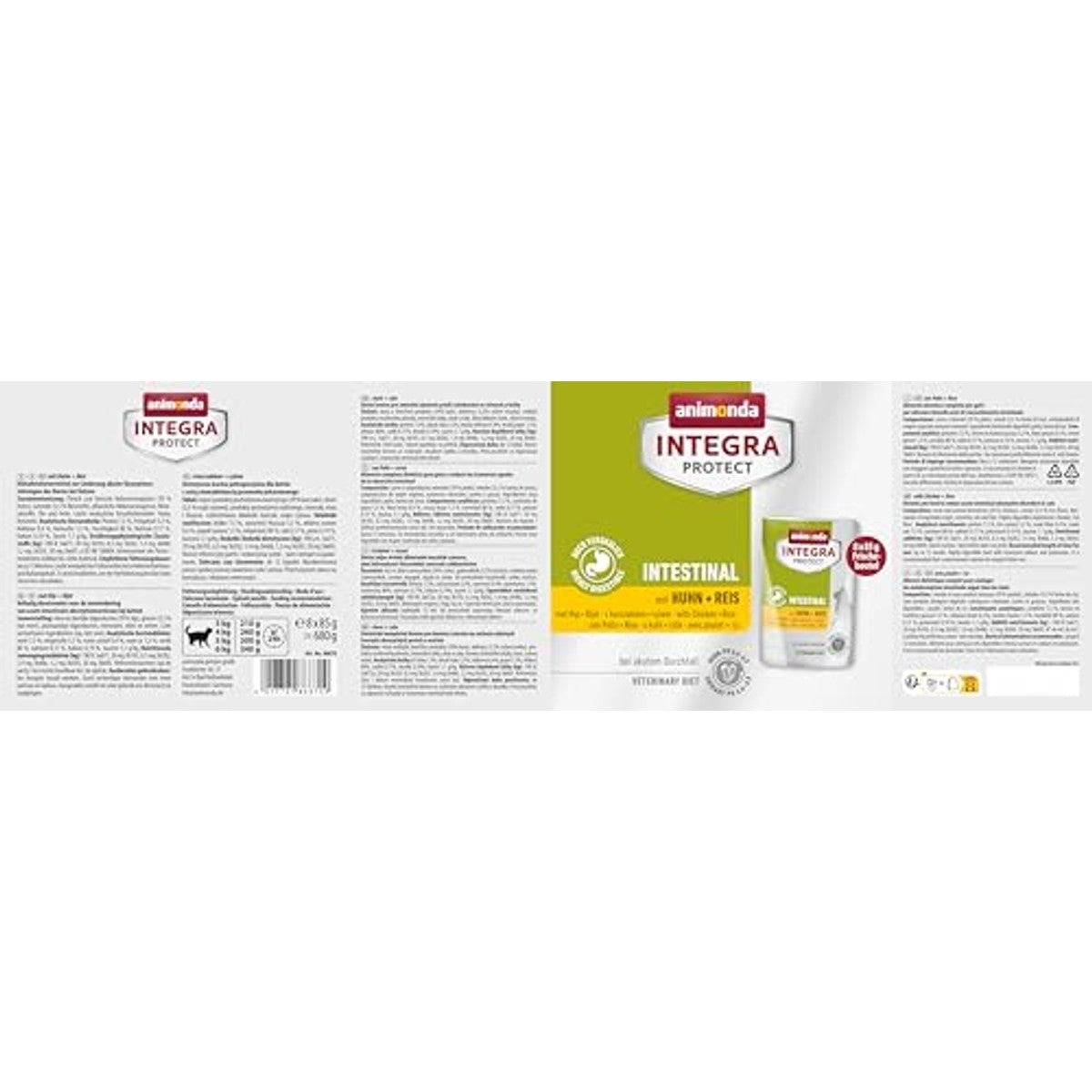 animonda INTEGRA PROTECT Kattenvoer nat darm met kip (8 x 85 g) | Natvoer voor katten, aanbevolen door dierenartsen bij diarree en braken, dieetvoer voor volwassen katten – Animonda Integra Protect