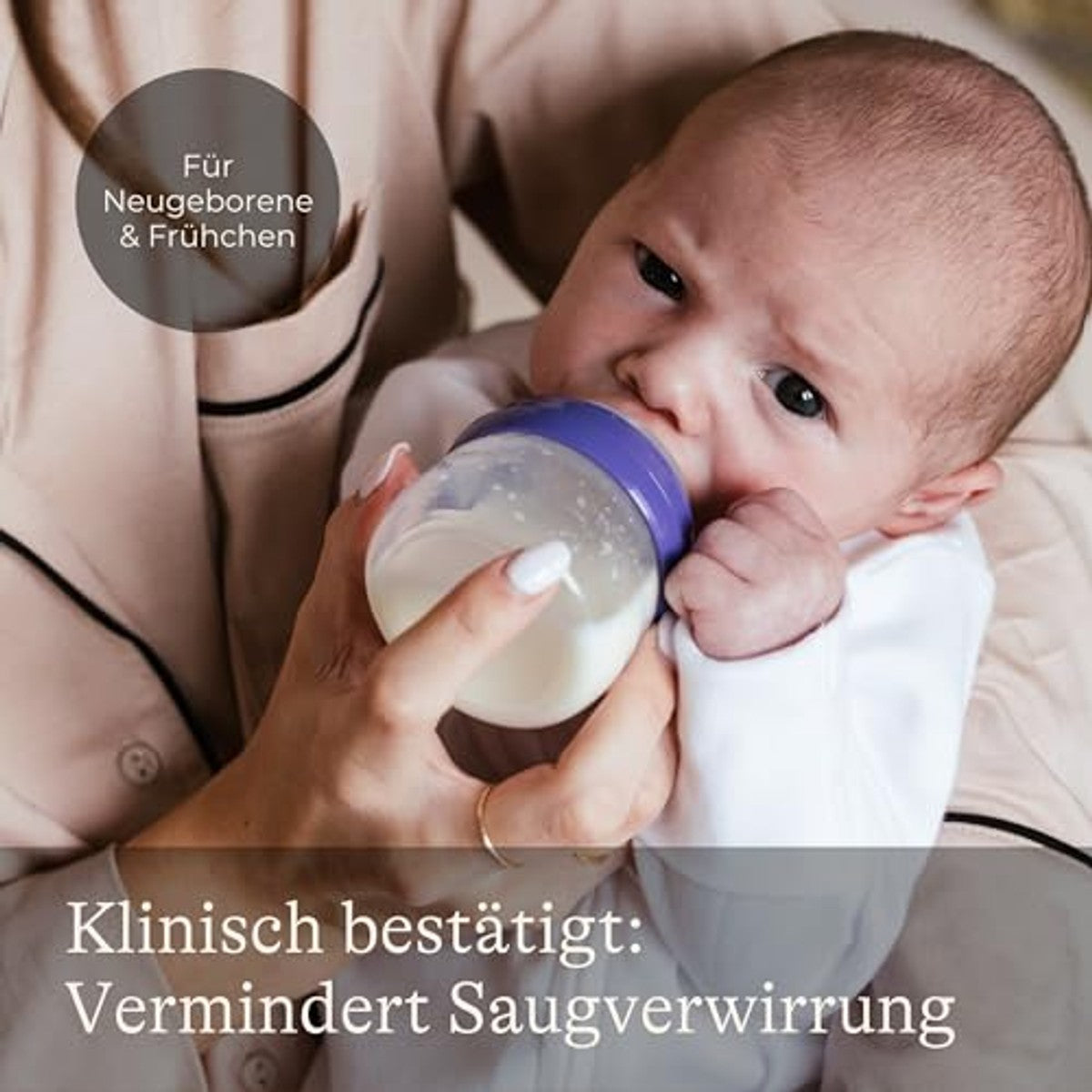 Lansinoh Babyfles met NaturalWave Zuiger XS 60 ml - 3-pack