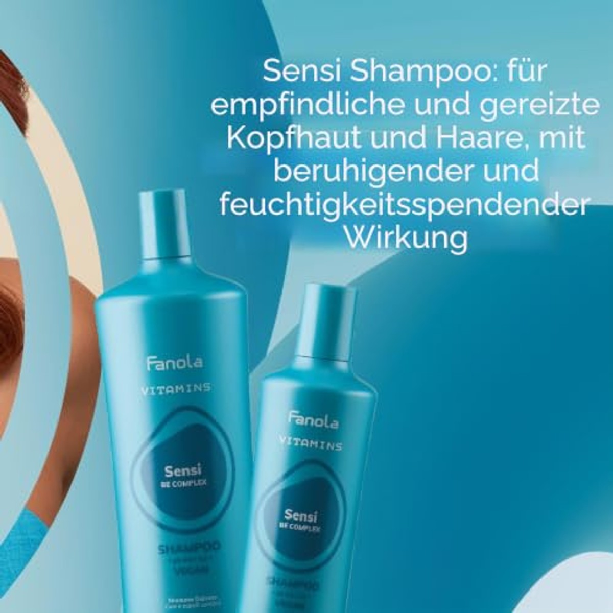 Fanola Vitamins Sensi Care Shampoo voor Gevoelige Hoofdhuid 1000 ml - 6-pack