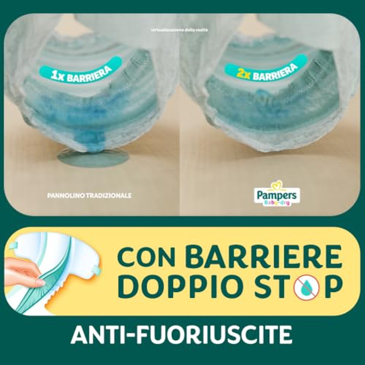 Pampers Baby Dry MIDI Größe 3 (4-9 kg) 180 luiers – Pampers