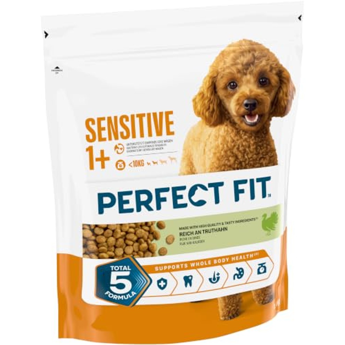Perfect Fit Sensitive Adult 1+ hondenvoer kalkoen 5 x 1,4 kg - 3-pack
