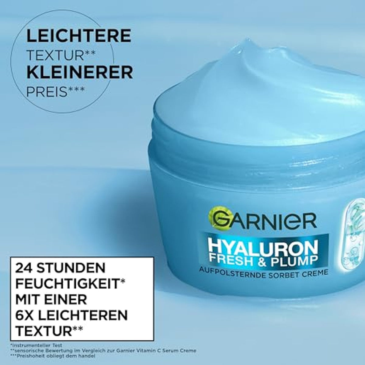 Garnier Hyaluron Fresh & Plump Sorbet Crème 6 x 85 ml - Voordeelverpakking
