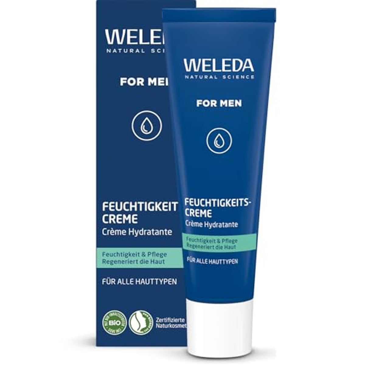 Weleda for Men Vochtinbrengende Crème en 2-in-1 Wasgel - 3-pack
