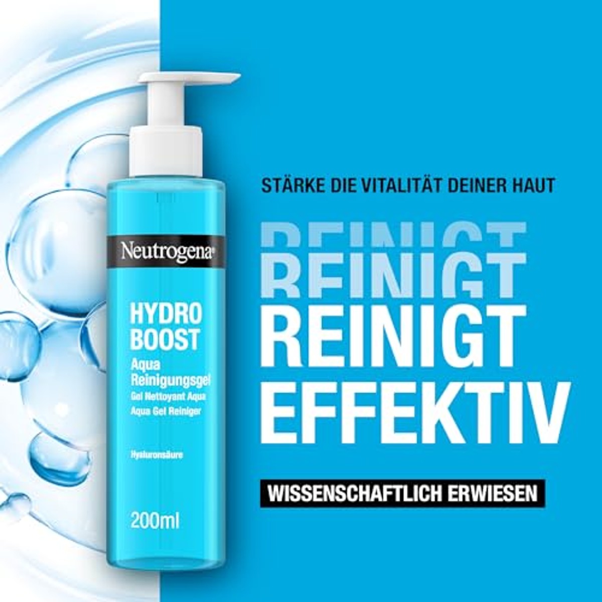Neutrogena Hydro Boost Aqua-reinigingsgel 3 x 200 ml - Voordeelverpakking