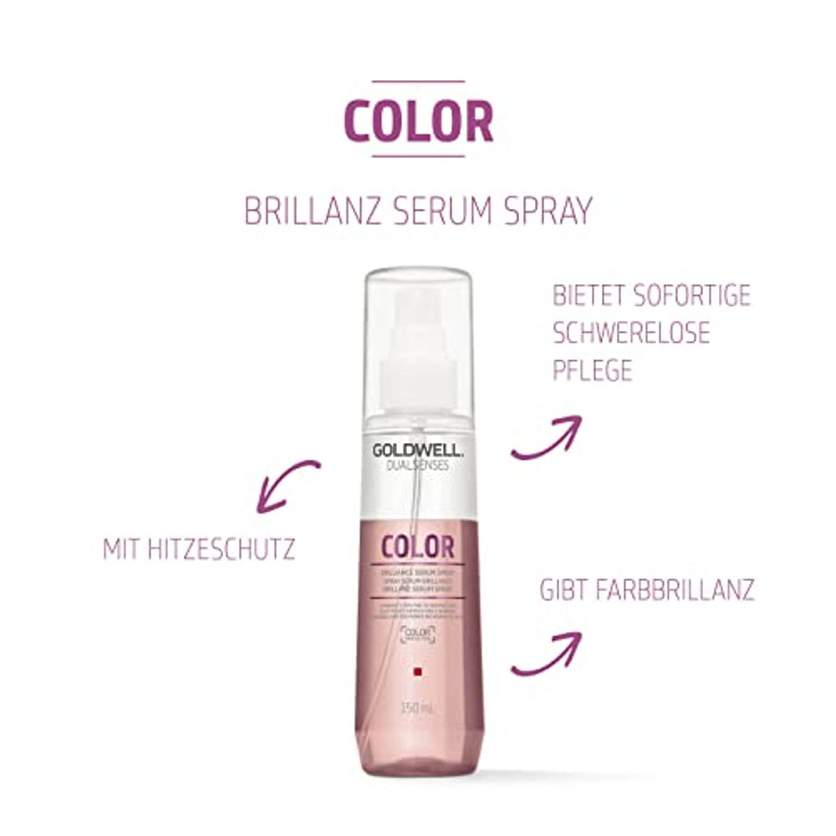 Goldwell Dualsenses Color Brillanz Serum Spray voor Fijn tot Normaal Haar 150 ml - 6-pack