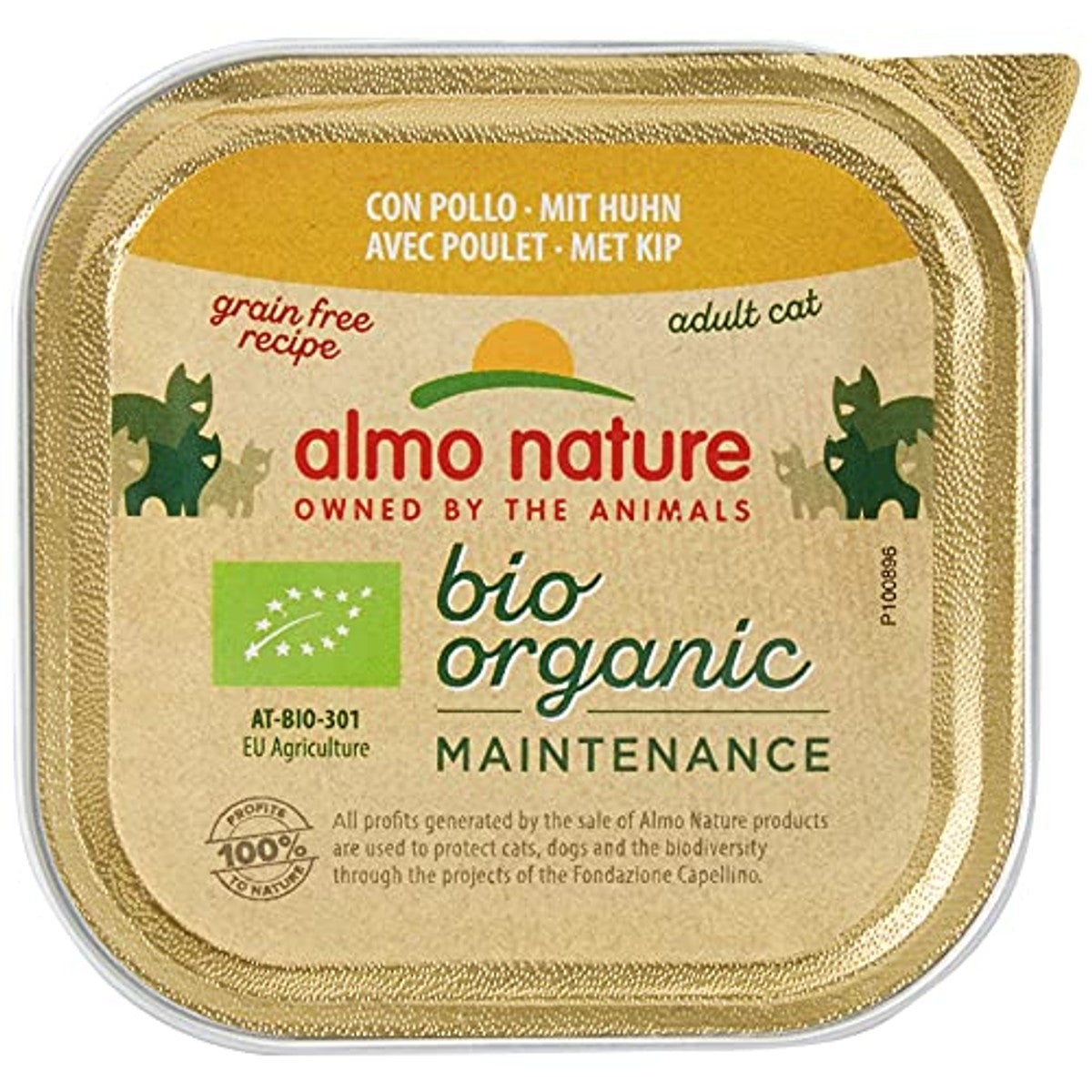 Almo Nature BioOrganic Nat Kattenvoer Kip 19 x 85 g - 3-pack