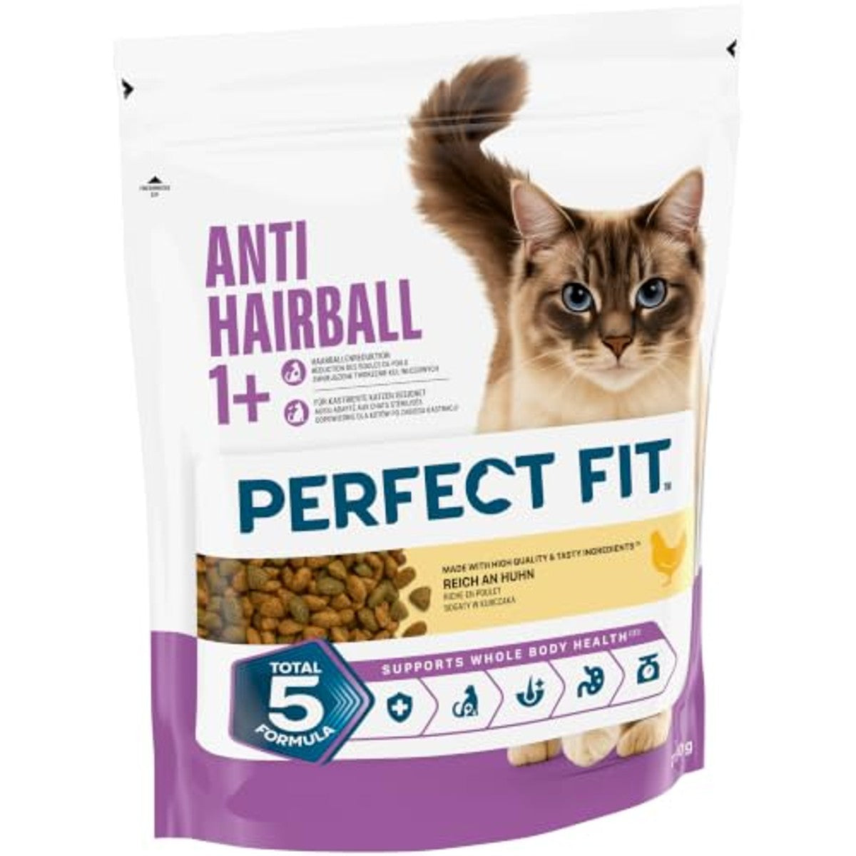 Perfect Fit Hairball Adult 1+ droogvoer kat kip 6 x 750 g – foto 3