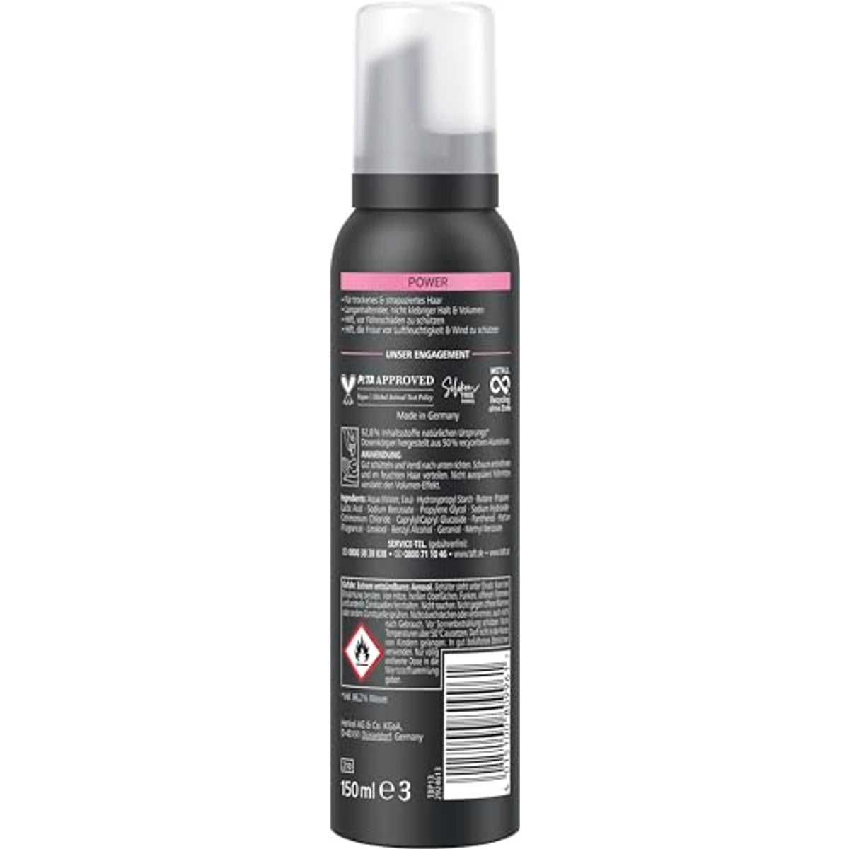 TAFT Power Cashmere Haarschuim Houdgraad 5 150 ml – TAFT