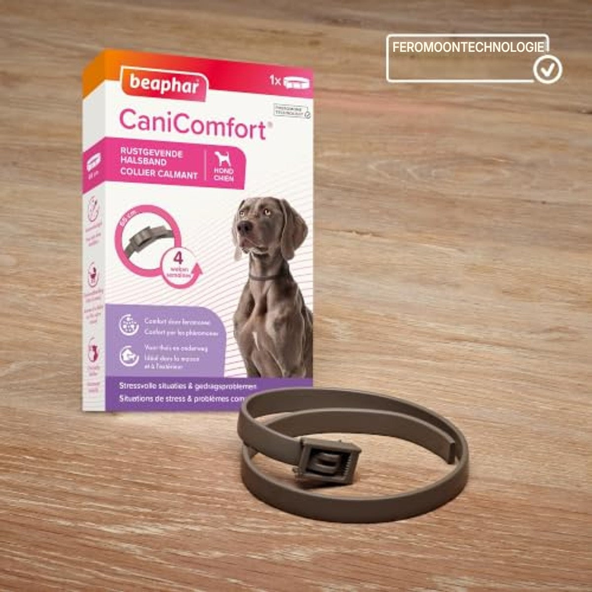 Beaphar Canicomfort hondenhalsband, rustgevend met feromonen, 65 cm - 6-pack – foto 3
