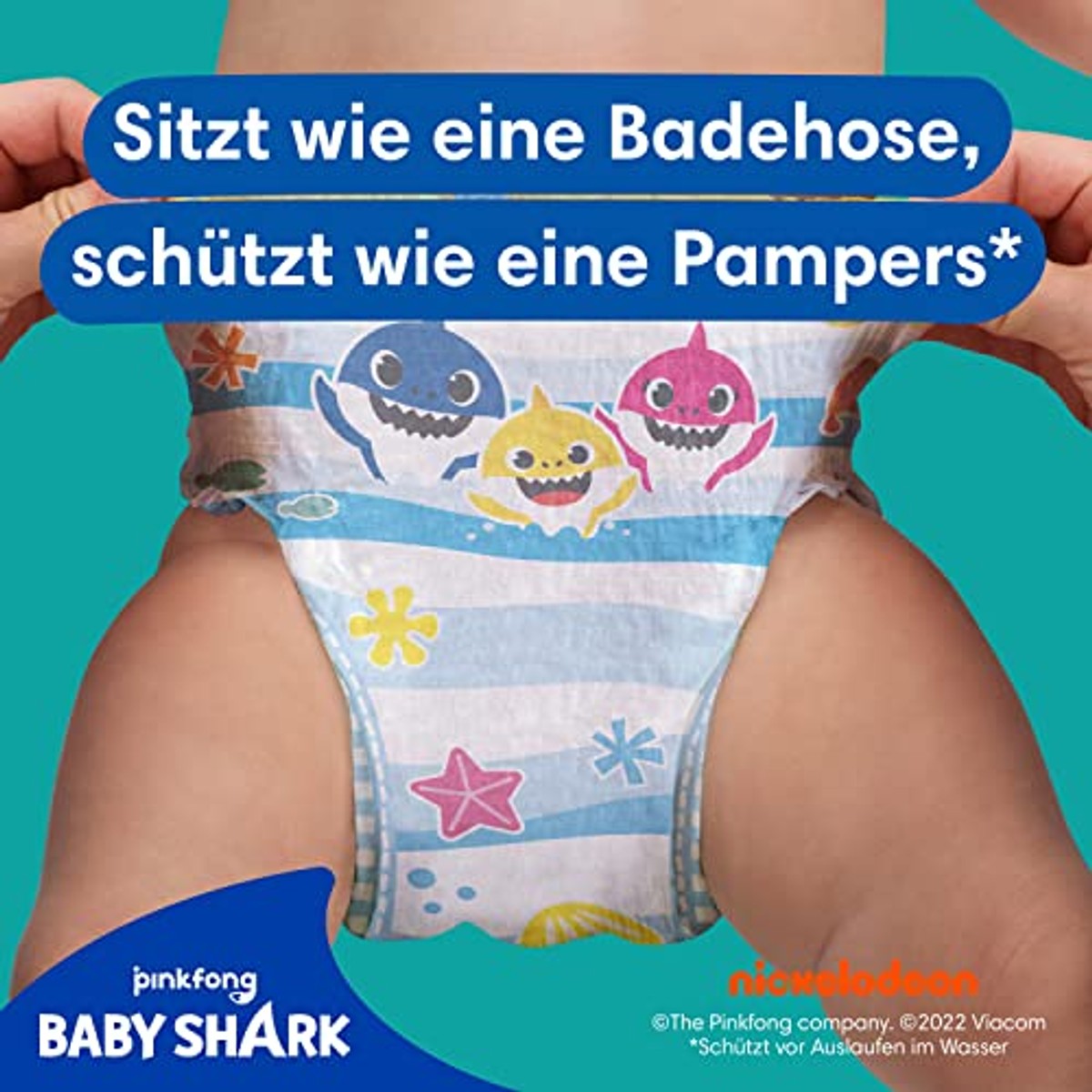 Pampers Splashers Baby Shark zwemluiers 4-5, 11 stuks 9-15 kg – Pampers
