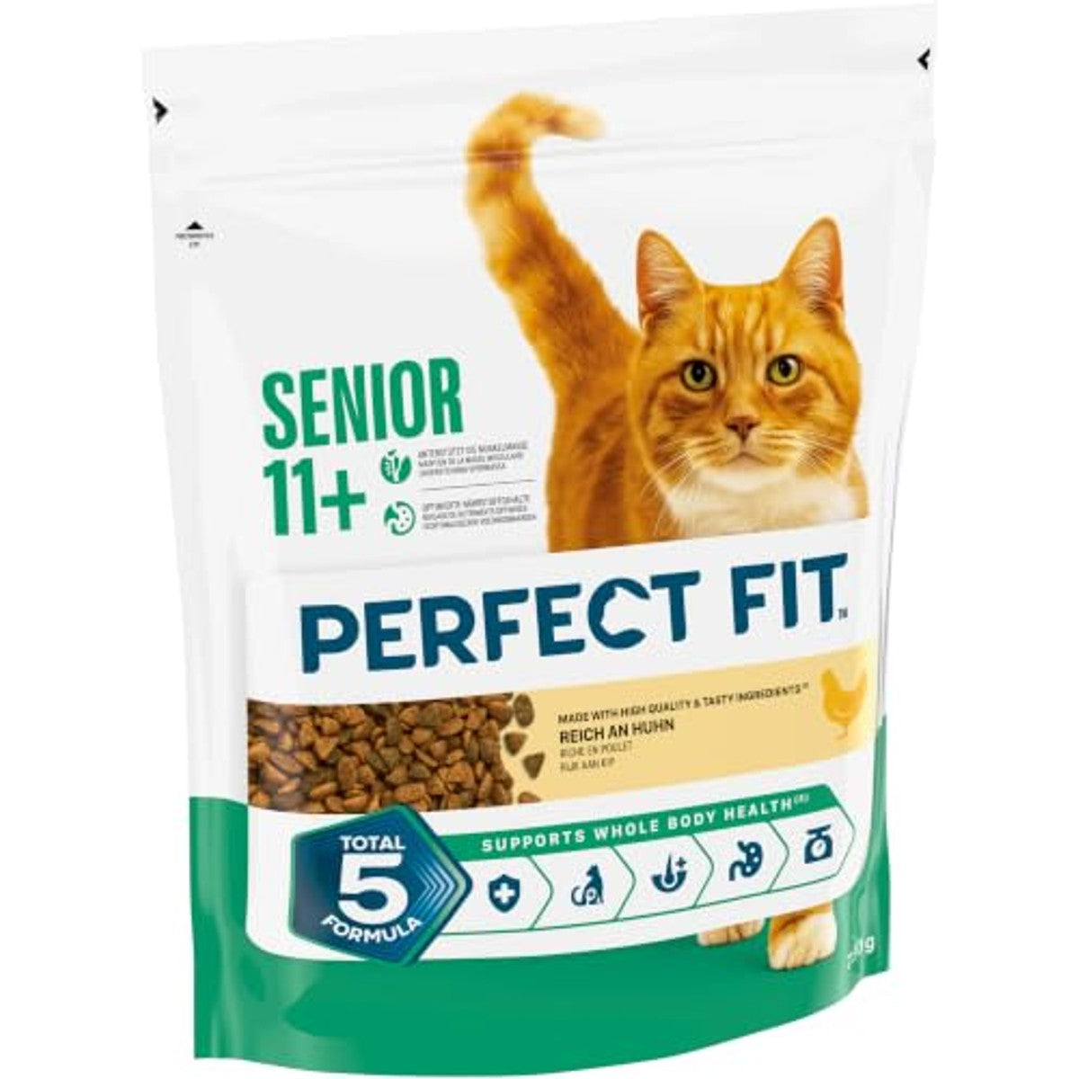 Perfect Fit Senior 11+ droogvoer kat kip 6 x 750 g - 3-pack