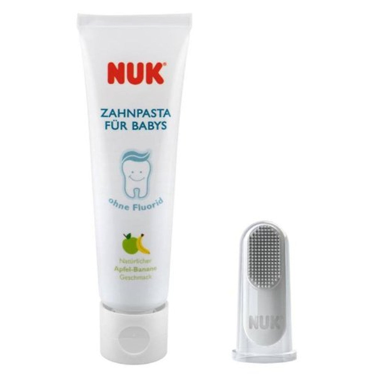 NUK Mondverzorgingsset baby-tandpasta en vingertandenborstel 1 stuk – NUK