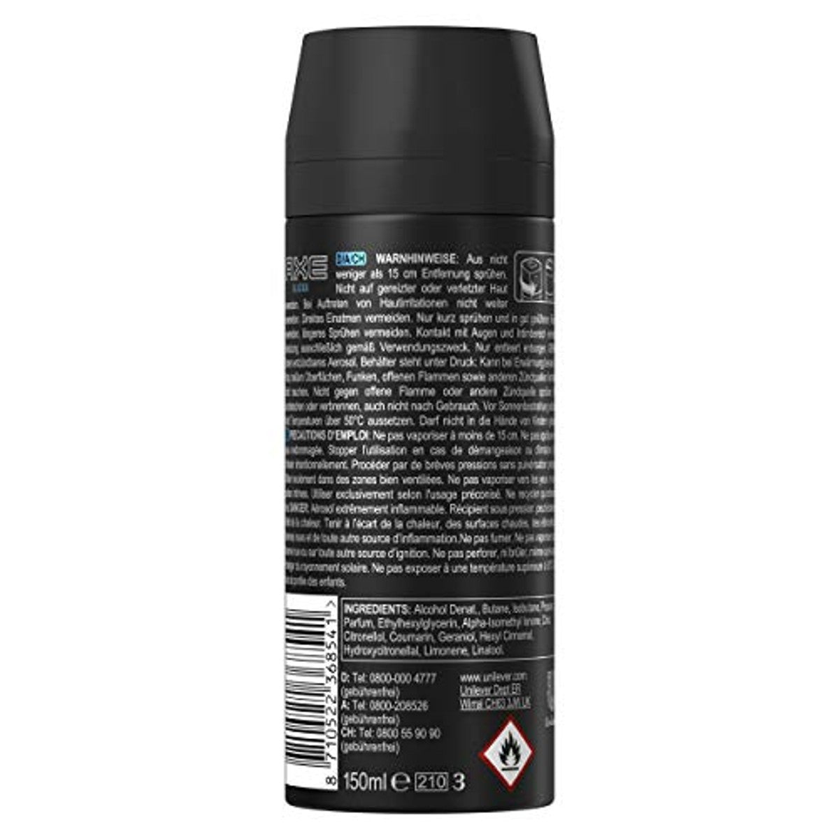 Axe Alaska Bodyspray zonder aluminium 3 x 150 ml – Axe
