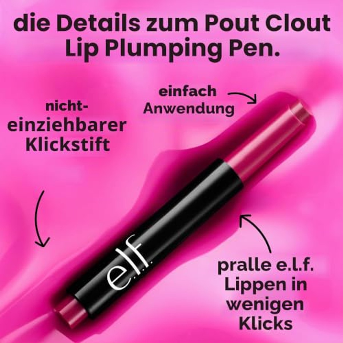 e.l.f. Pout Clout Lip Plumping Pen Figgy With It - 3 stuks