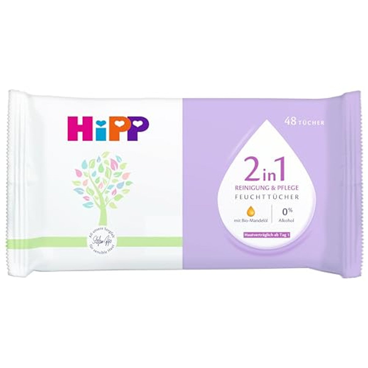 HiPP 2-in-1 reinigings- en verzorgingsdoekjes 6 x 720 stuks - Voordeelverpakking
