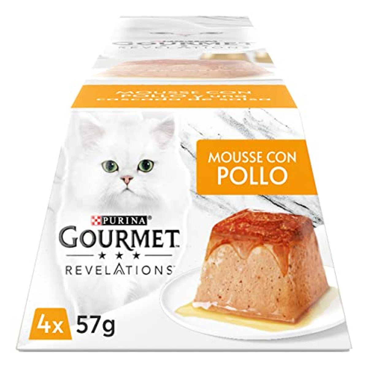Gourmet Revelations Mousse met saus natvoer kattenvoer Kip 24 x 57 g - 6-pack
