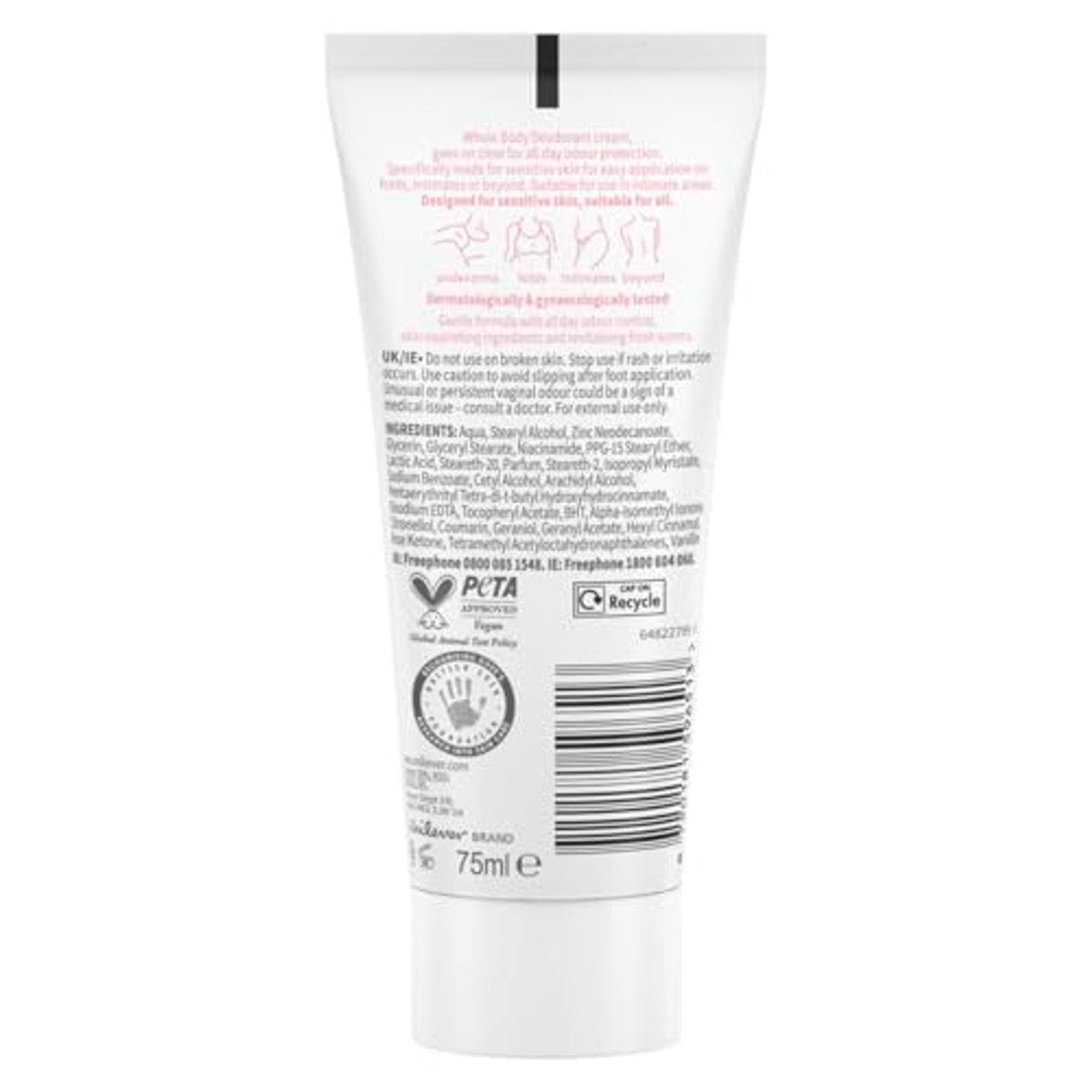 Dove Whole Body Deodorant Crème 75 ml – Dove