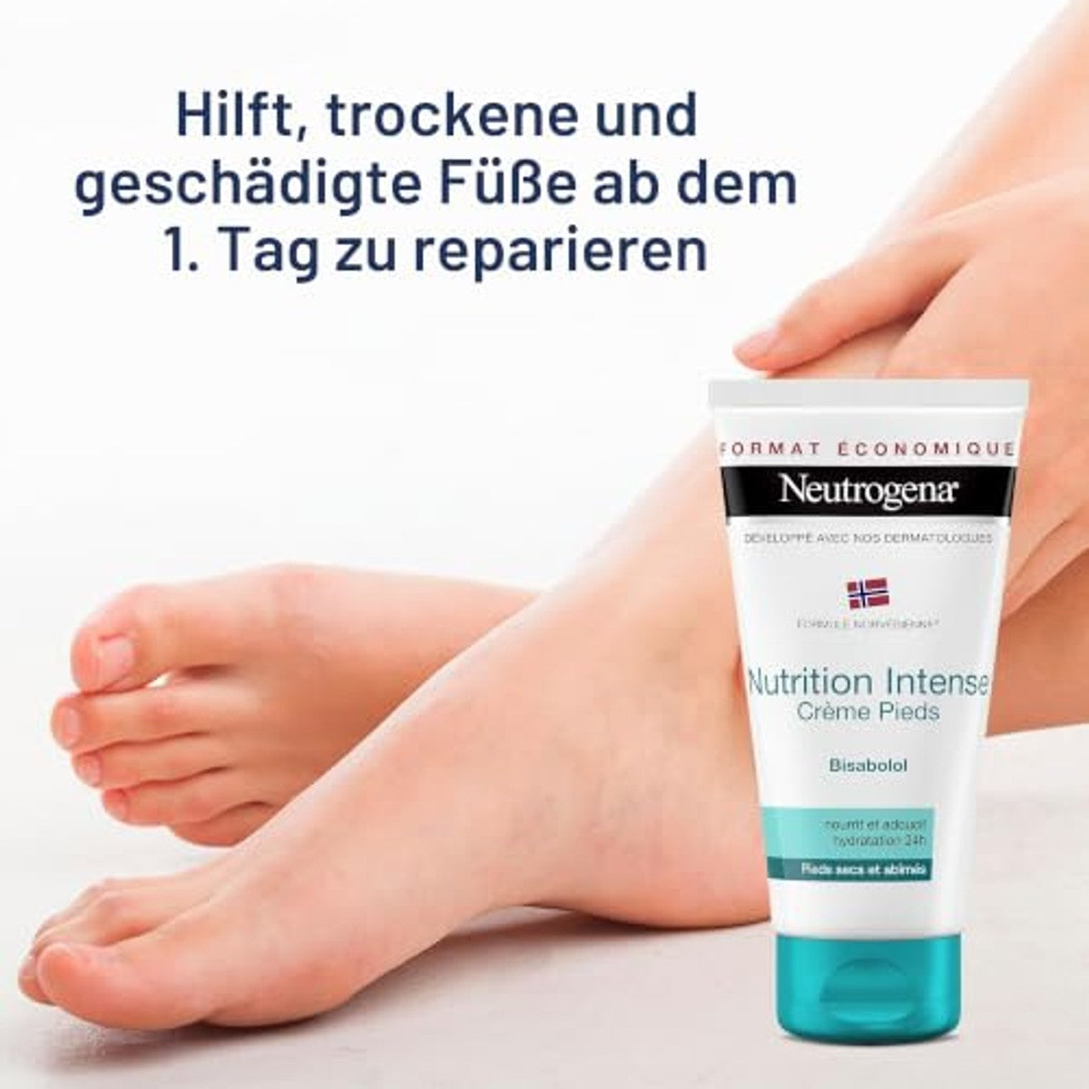 Neutrogena Crème voor zeer droge/beschadigde voeten 3 x 100 ml - Voordeelverpakking