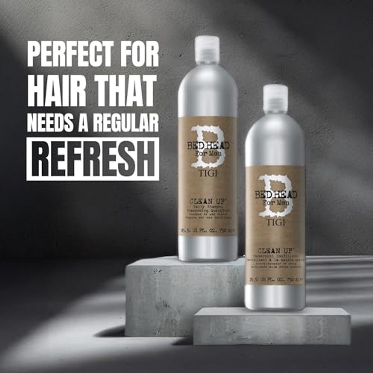 TIGI Bed Head for Men Clean Up Shampoo 750 ml - 6-pack