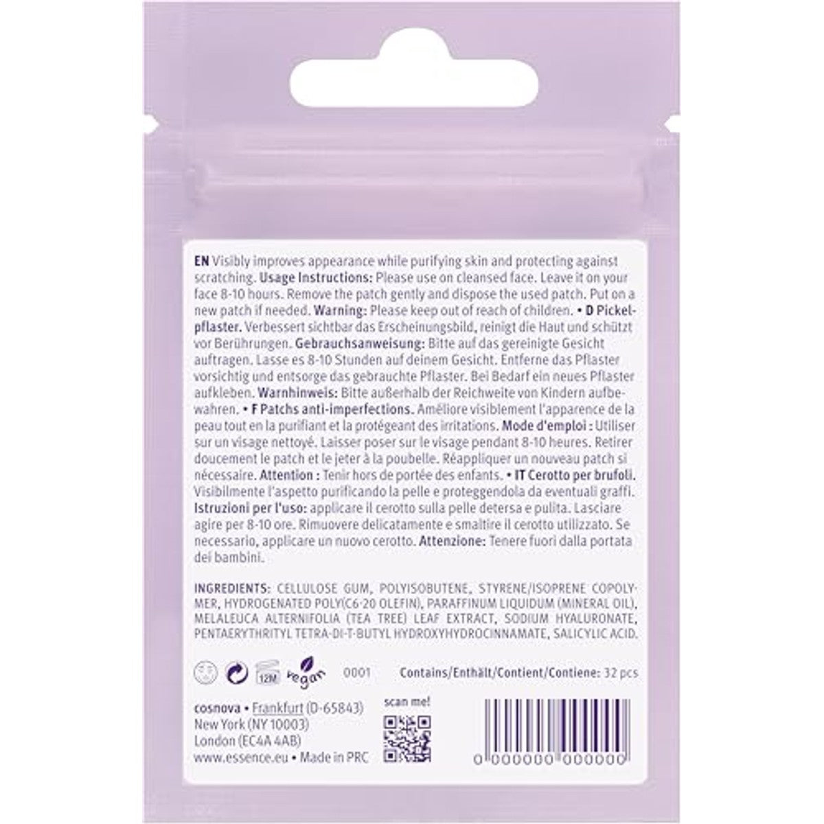 essence Spot Squad pimple patches 32 stuks - 6-pack