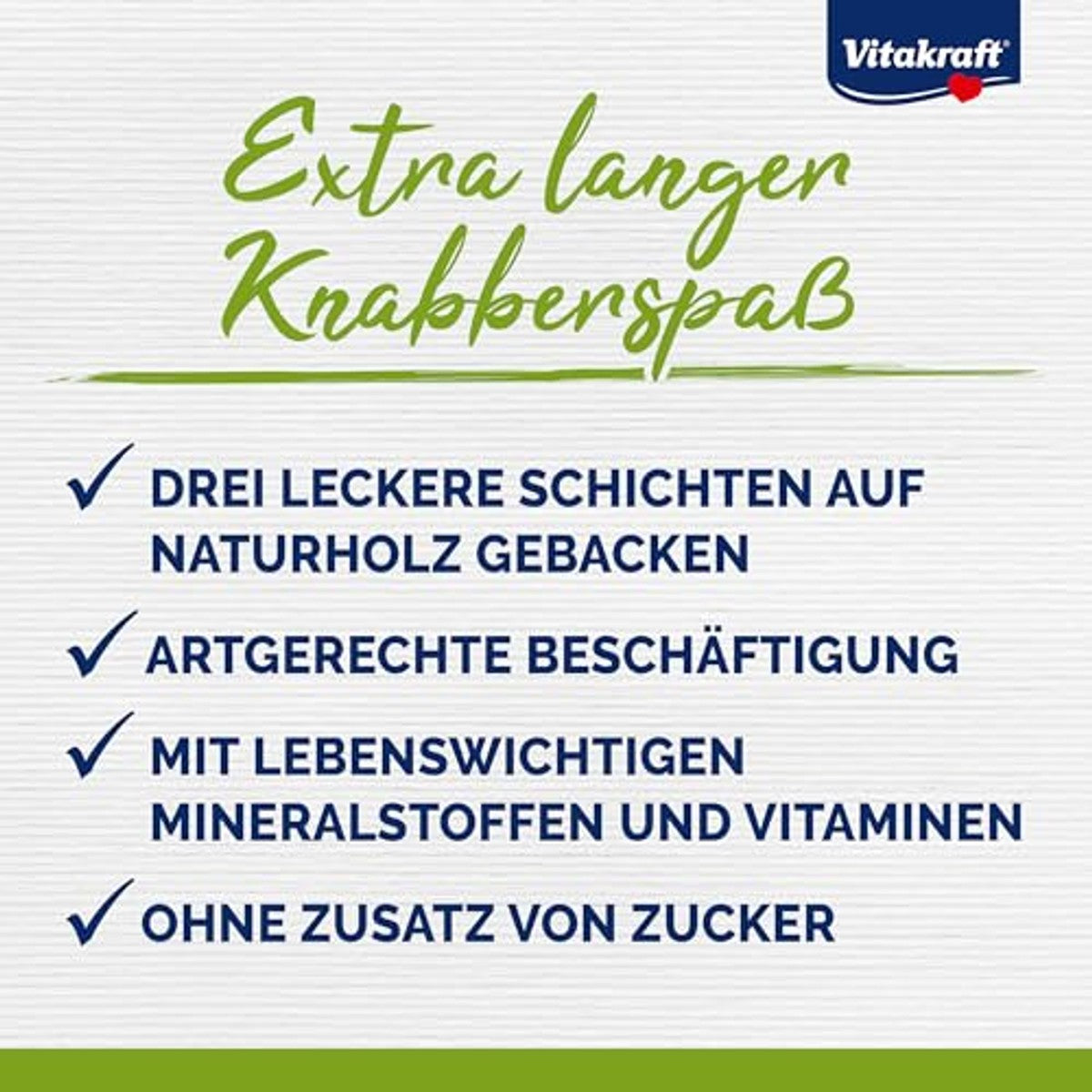Vitakraft Cracker Mix konijnensnack popcorn groente fruit 1 x 160 g - 6-pack