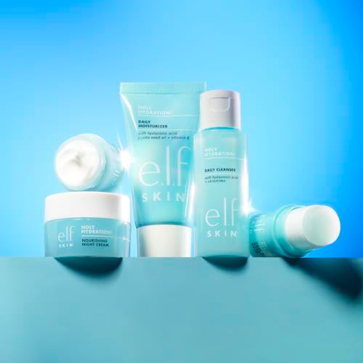 e.l.f. Jet Set Hydration Kit | TSA-vriendelijke huidverzorging | Cleanser, balsem, vochtinbrengende crème, oogcrème en nachtcrème – e.l.f.