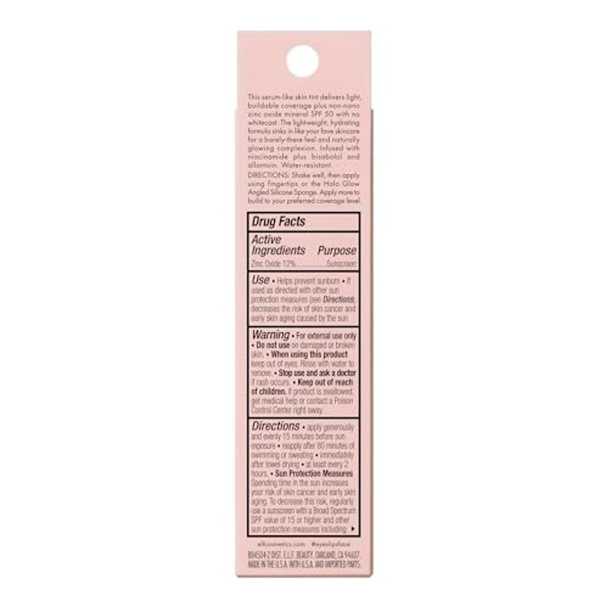 e.l.f. Halo Glow Skin Tint SPF 50 4 lichtneutraal - 6 stuks