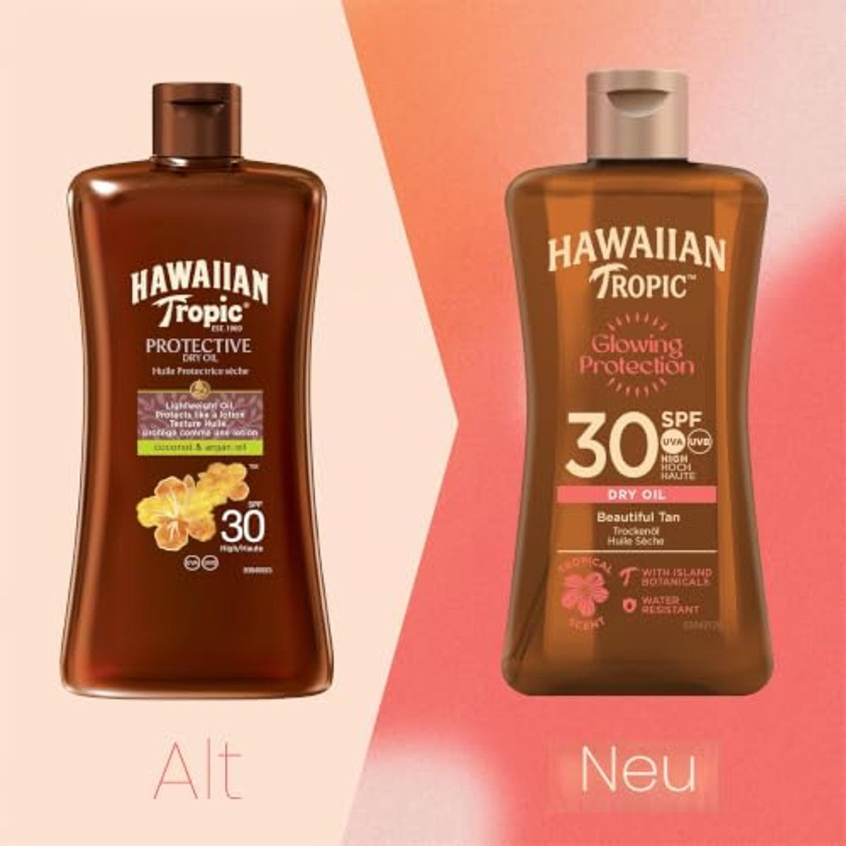 HAWAIIAN Tropic Glowing Protection Olie SPF 30 6 x 100 ml - Voordeelverpakking