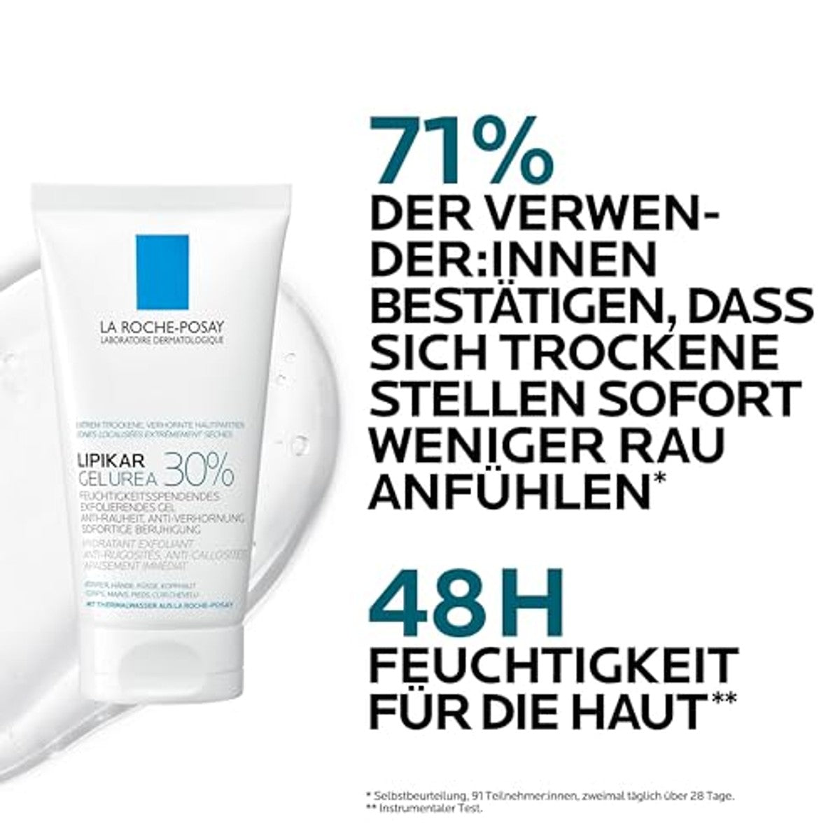 La Roche-Posay Lipikar Gel Urea 30% Hydraterende Lichaamsverzorging 50 ml - 6-pack