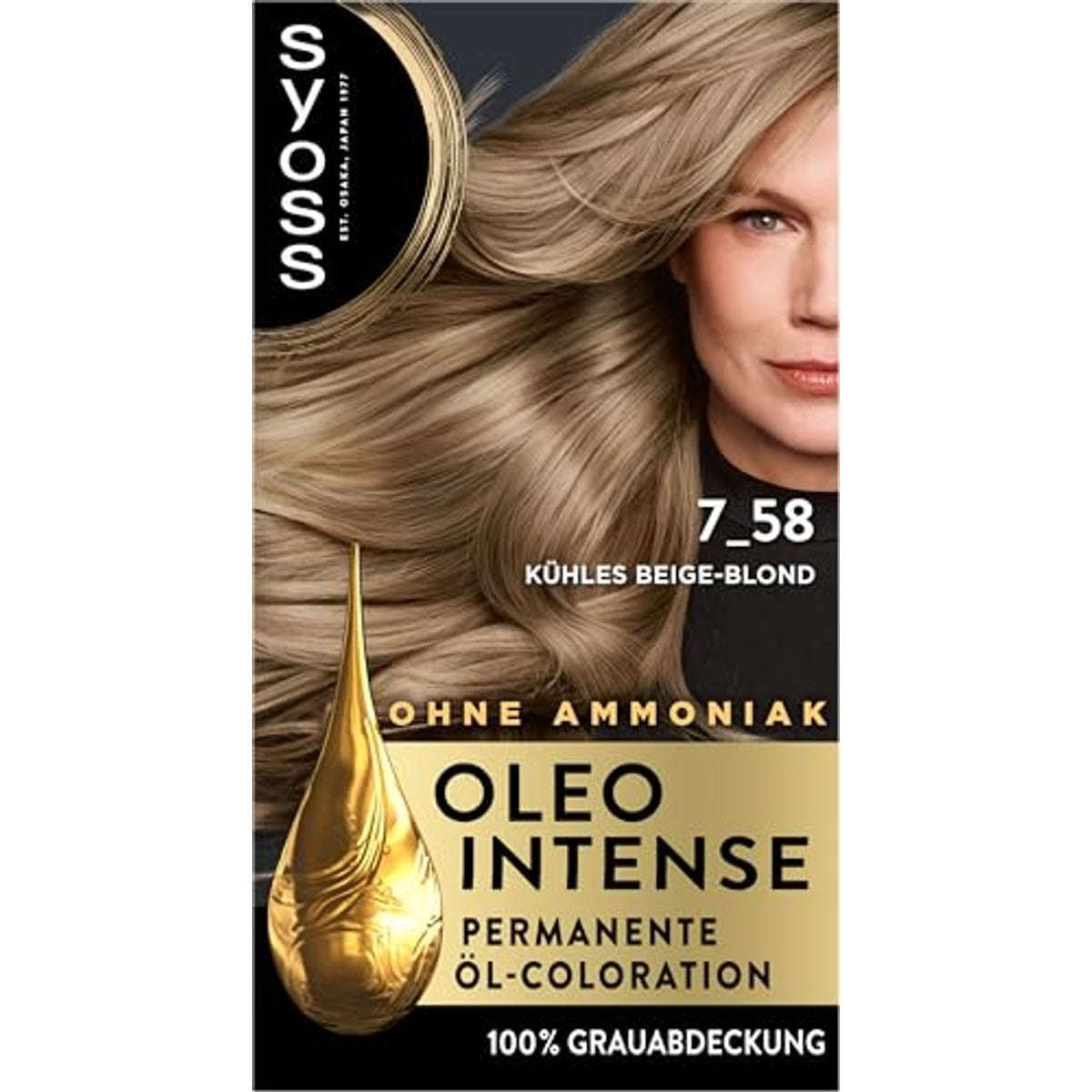 Syoss Oleo Intense 7-58 koel beige-blond 3 x 130 ml – Syoss