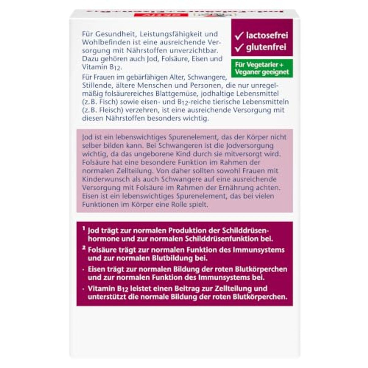 Doppelherz Jodium + foliumzuur + ijzer + B12 – Doppelherz