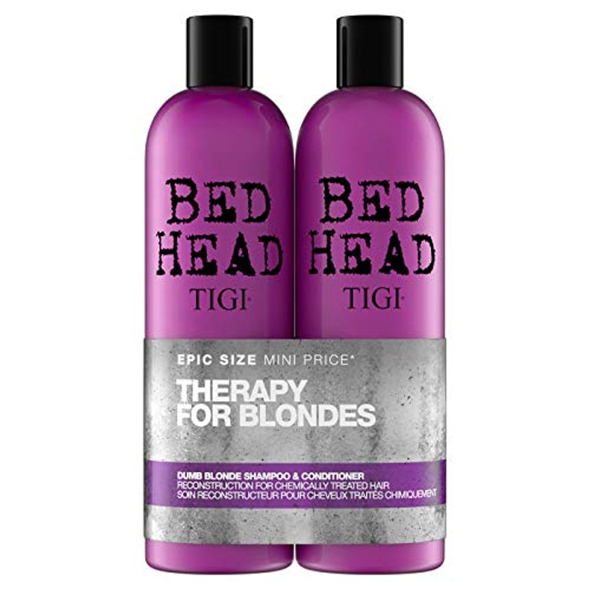 Dumb Blonde Shampoo en conditioner voor blond haar, 750 ml, 2 stuks & Bed Head by Tigi Urban Antidotes Recovery Shampoo en conditioner voor droog haar, 750 ml, 2 stuks – TIGI Bed Head