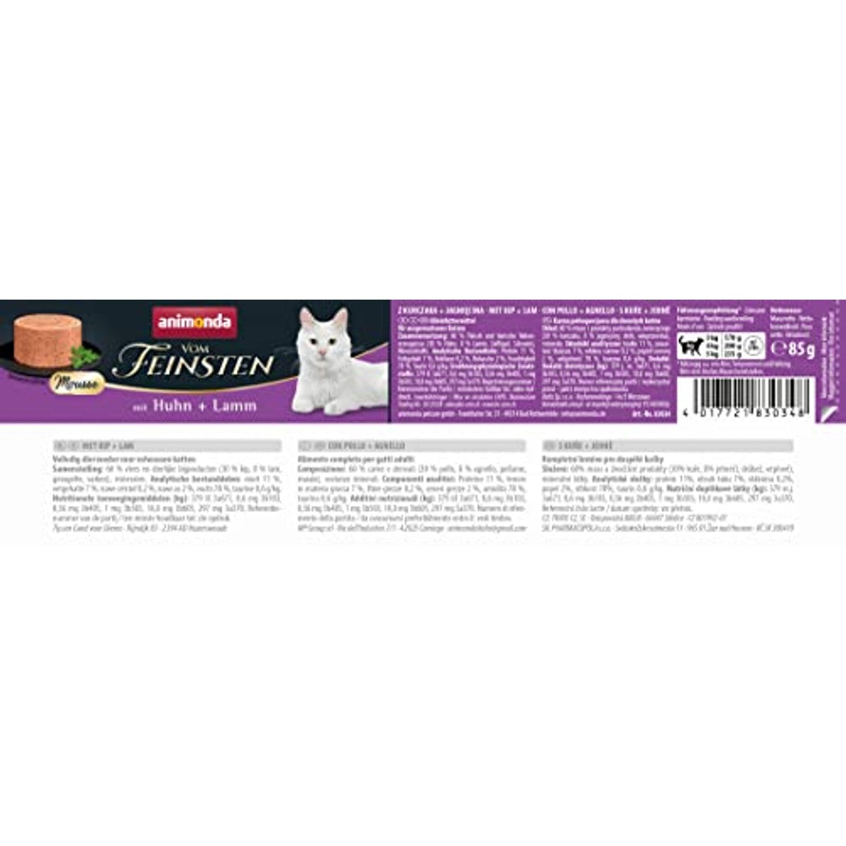 Animonda Vom Feinsten Mousse natvoer kattenvoer Kip + Lam 12 x 85 g - 6-pack