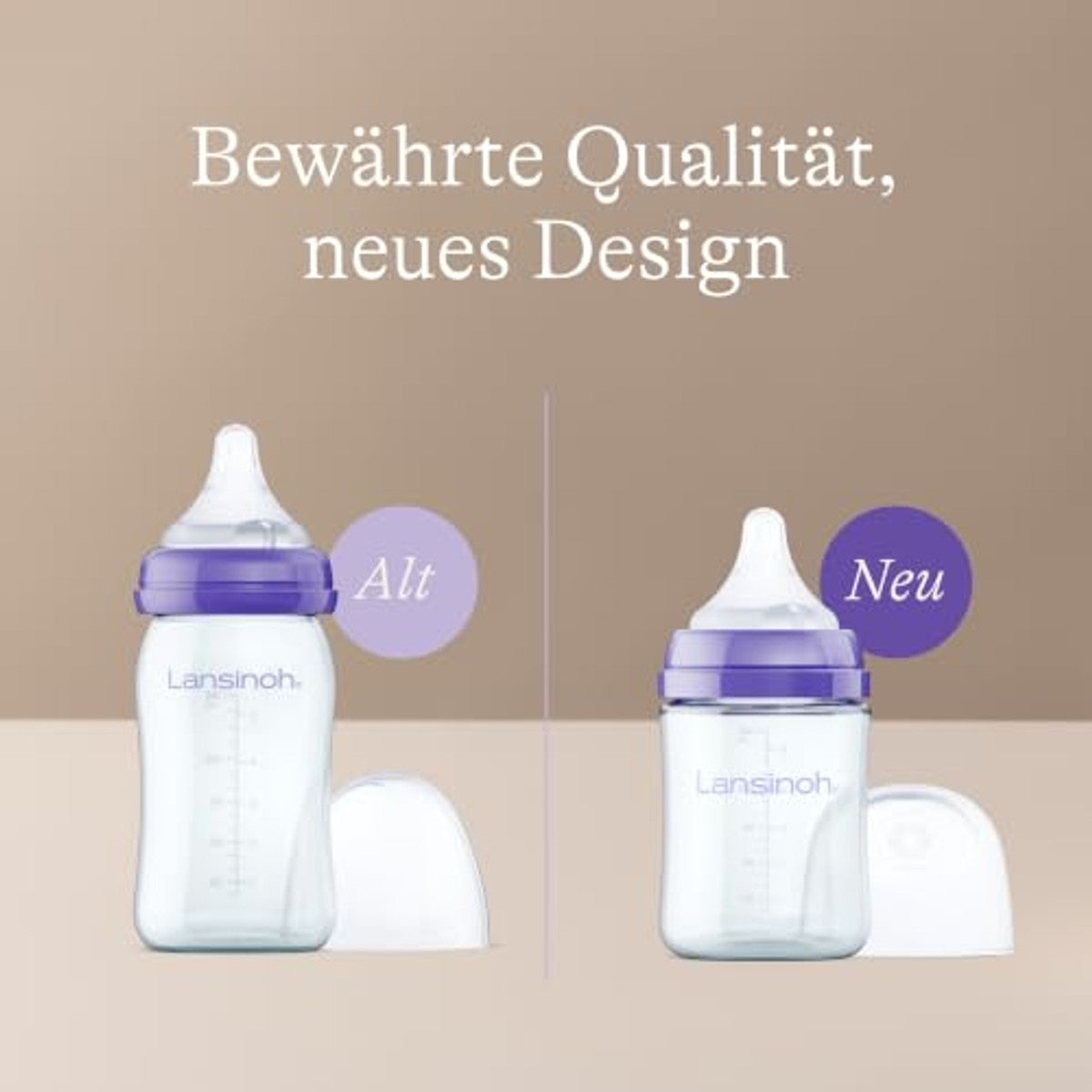 Lansinoh Glazen babyfles met NaturalWave zuiger S, 160 ml – Lansinoh