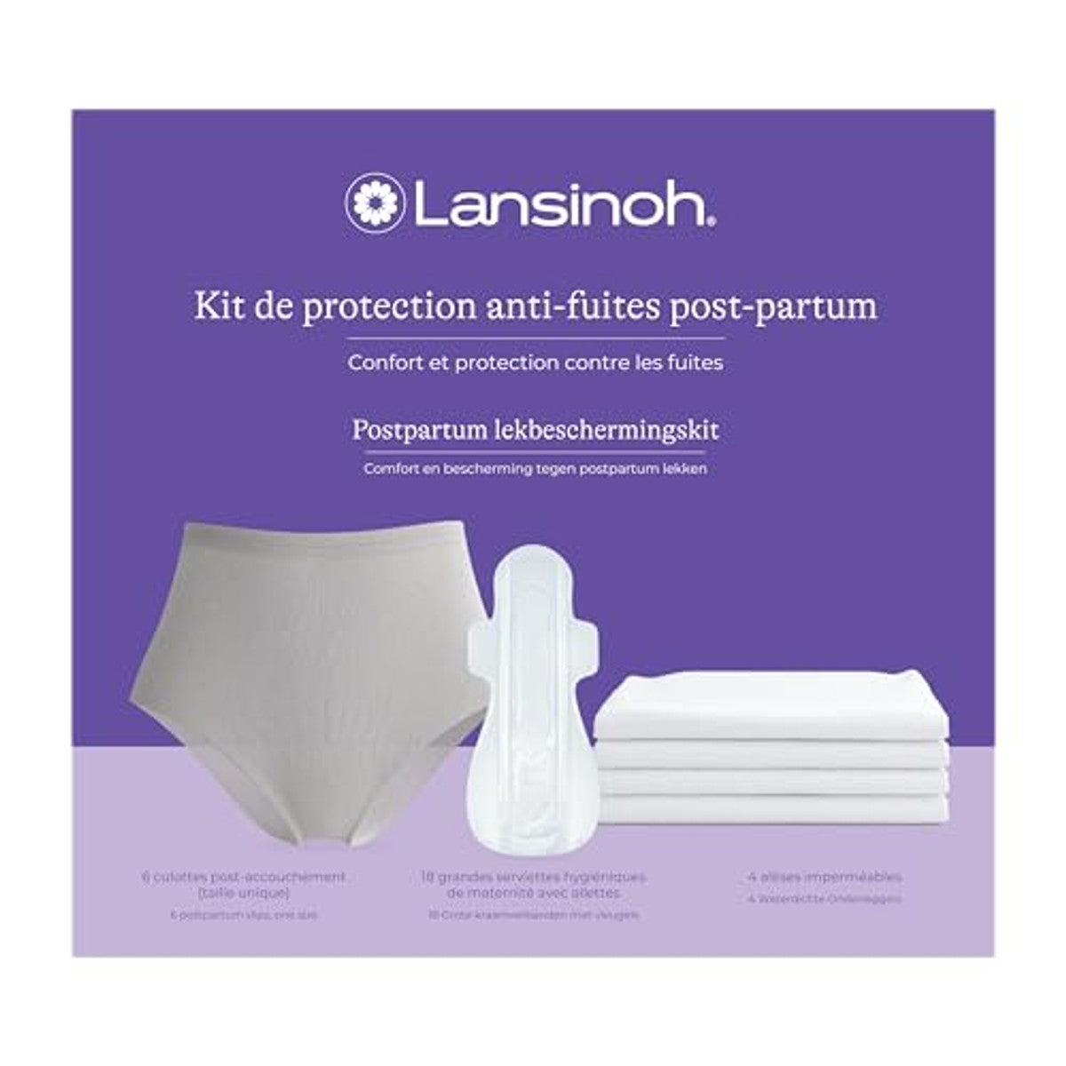 Lansinoh Postpartum Lekbeschermingsset voor het Kraambed - 3-pack