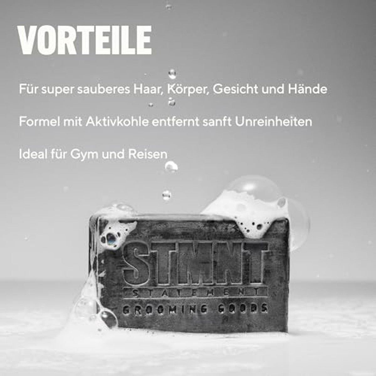 STMNT Hair & Body Cleansing Bar Vaste Shampoo 125 g - 3-pack