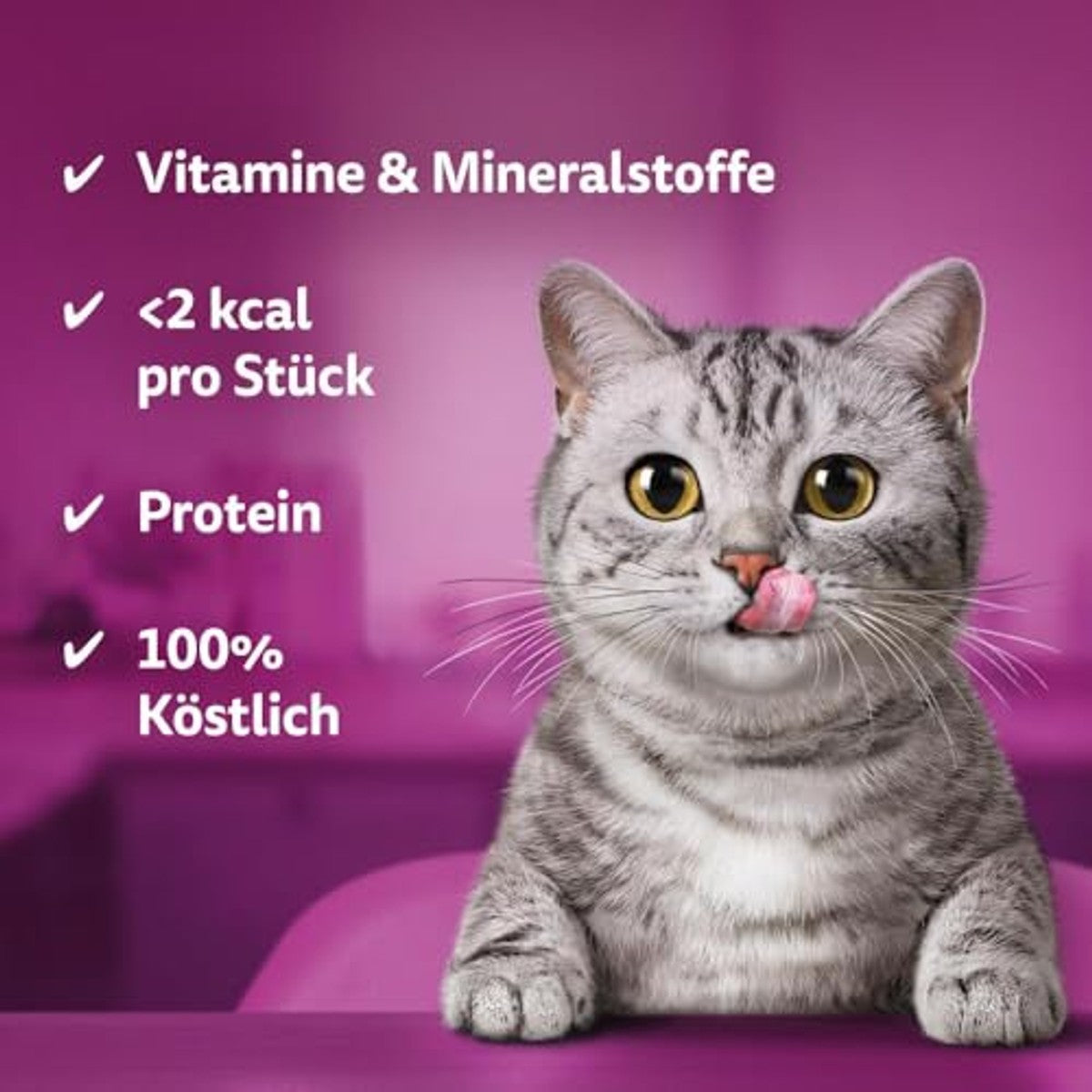 WHISKAS® KNUSPERTASCHEN™ Snack mixkarton, 3 soorten, 18VBE – whiskas