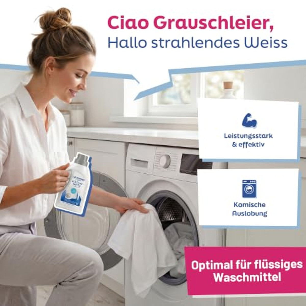 HEITMANN Waswit Vloeibare Witte Kracht 500 ml – HEITMANN