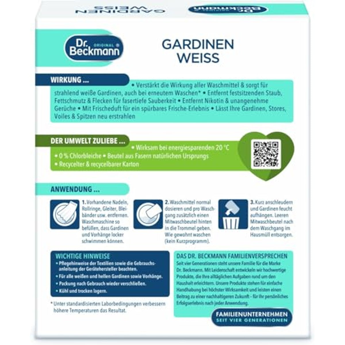 Dr. Beckmann Gordijnwit intensieve formule 120 g – Dr. Beckmann