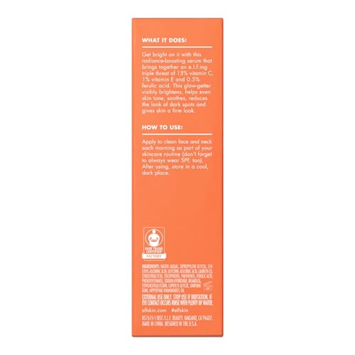 e.l.f. Skin Bright Icon Vitamine C + E + Ferulic Serum 30 ml - 3 stuks