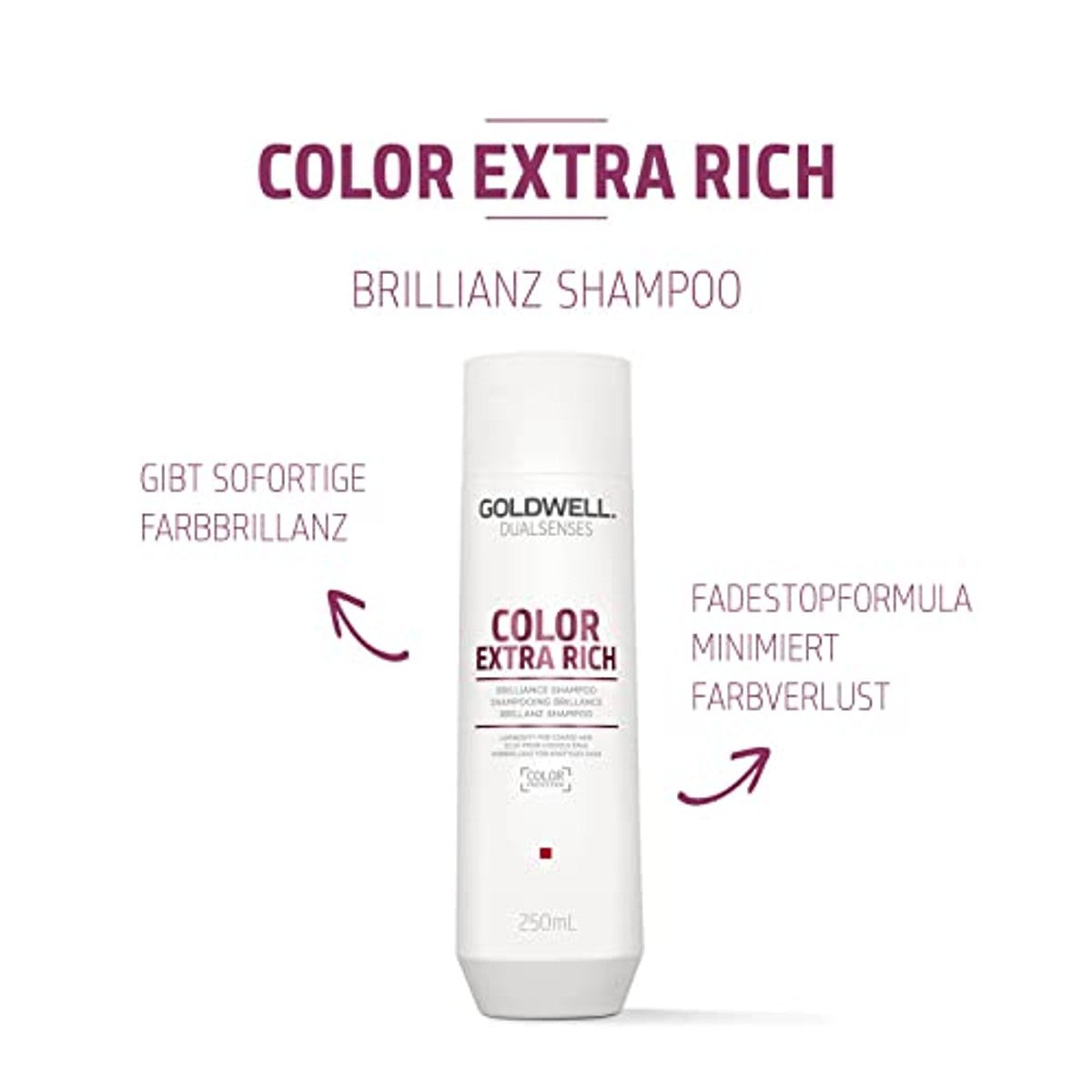 Goldwell Dualsenses Color Extra Rich Brillanz Shampoo voor Krachtig tot Weerbarstig Haar 250 ml - 3-pack