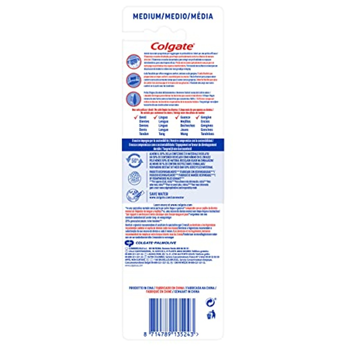 Colgate Zig Zag tandenborstel middel 1 stuk – Colgate