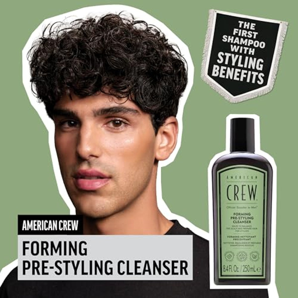 American Crew Forming Pre-Styling Shampoo voor Krullend Haar 250 ml